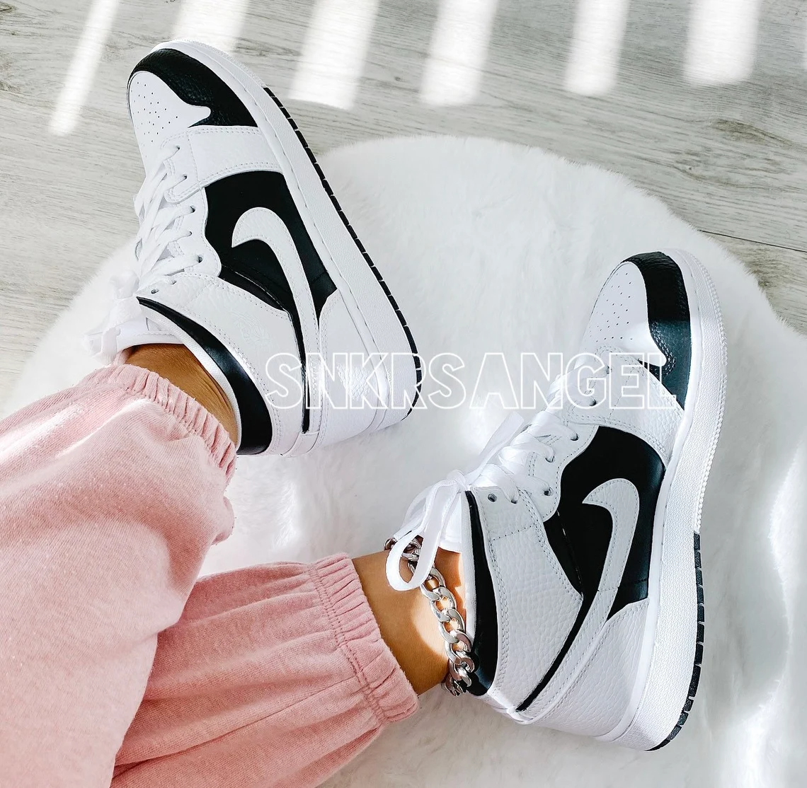 Nike Air Jordan 1 Mid Custom Sneakers