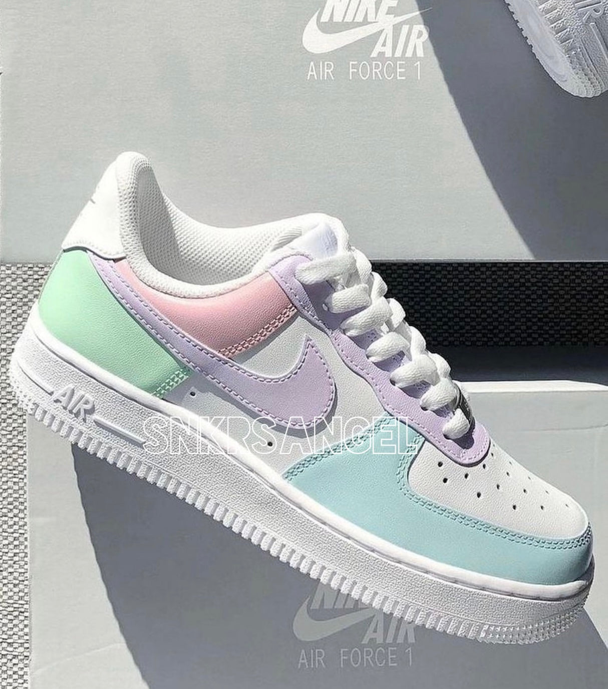 Custom air force 1 low pastel