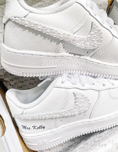 Load image into Gallery viewer, Wedding bridal air force 1 low pearl swarovski crystal
