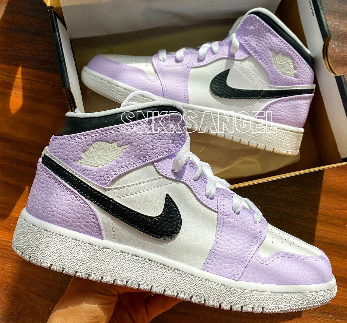 Jordan, Shoes, Custom Jordan 5s Lovely Lilac