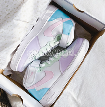 Load image into Gallery viewer, Custom nike air force 1 mid pastel
