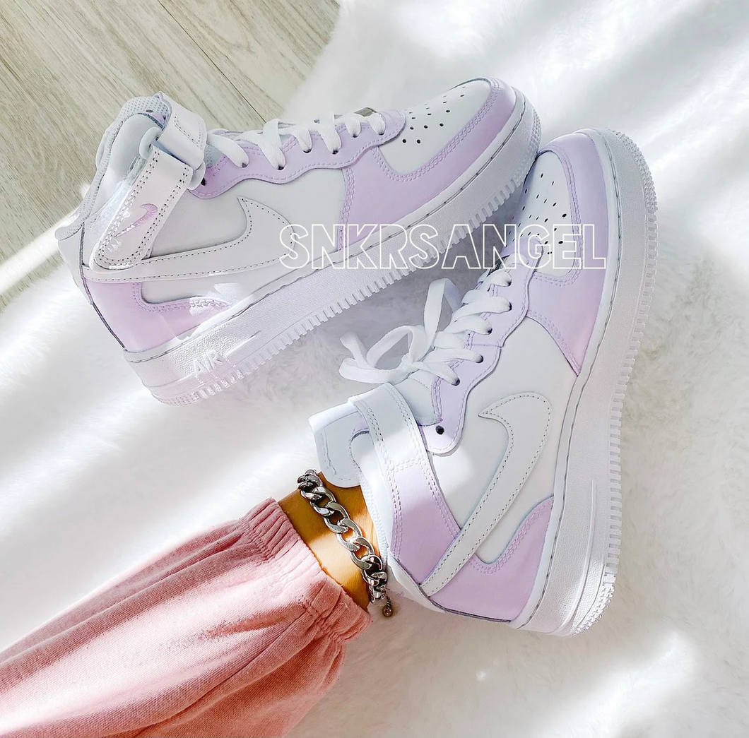 Lilac Custom Air Force 1 Mid