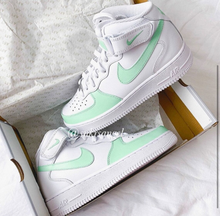 Load image into Gallery viewer, Custom Nike Shoes Air Force 1 mid-Mint
