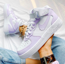 Load image into Gallery viewer, Custom nike air force 1 - light lilac, light purple
