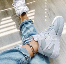 Load image into Gallery viewer, Custom air force 1 mid light grey
