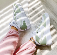 Load image into Gallery viewer, Custom nike air force 1 mid avocado sage green
