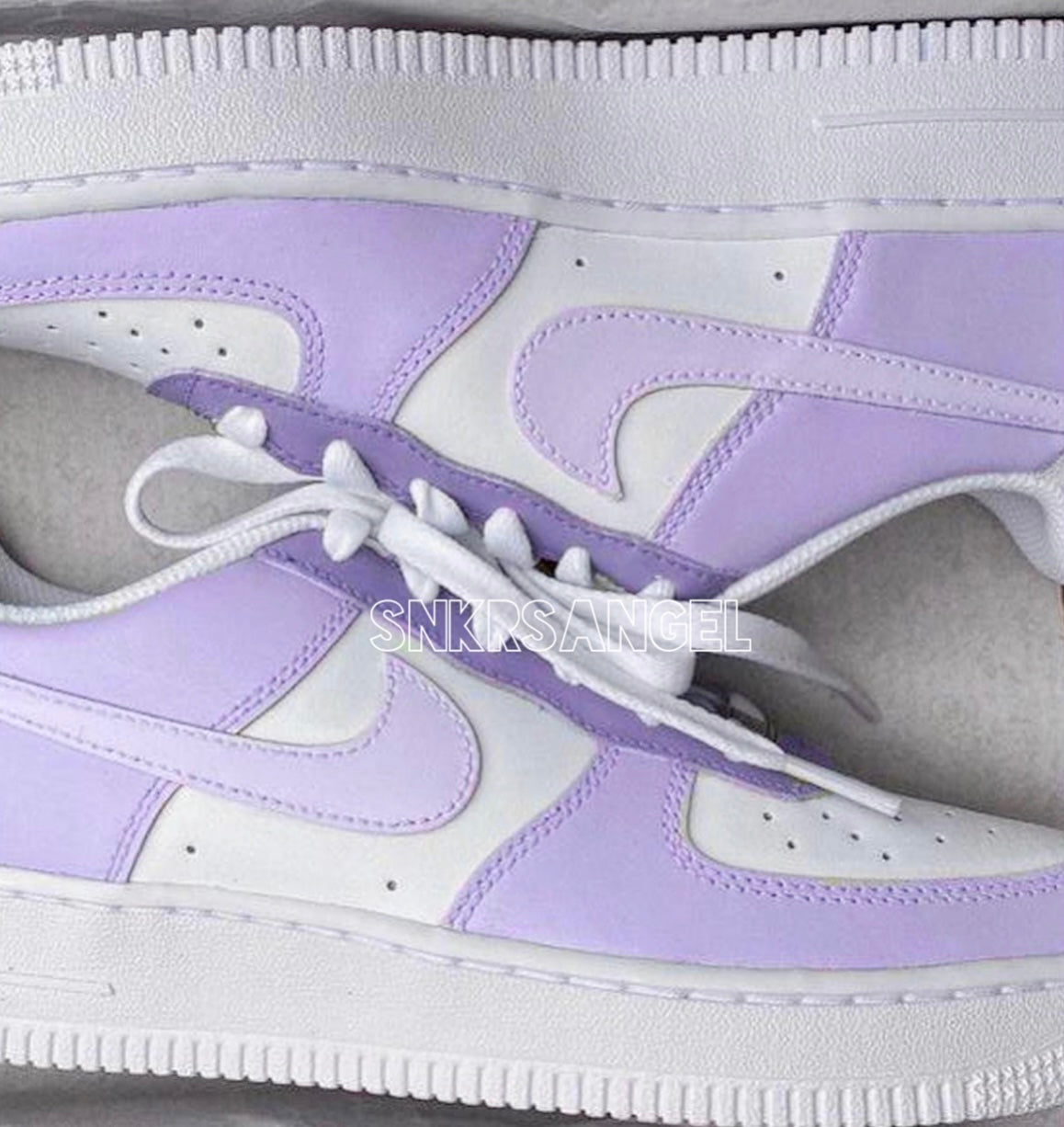 Custom nike air force 1 low lilac lavender purple
